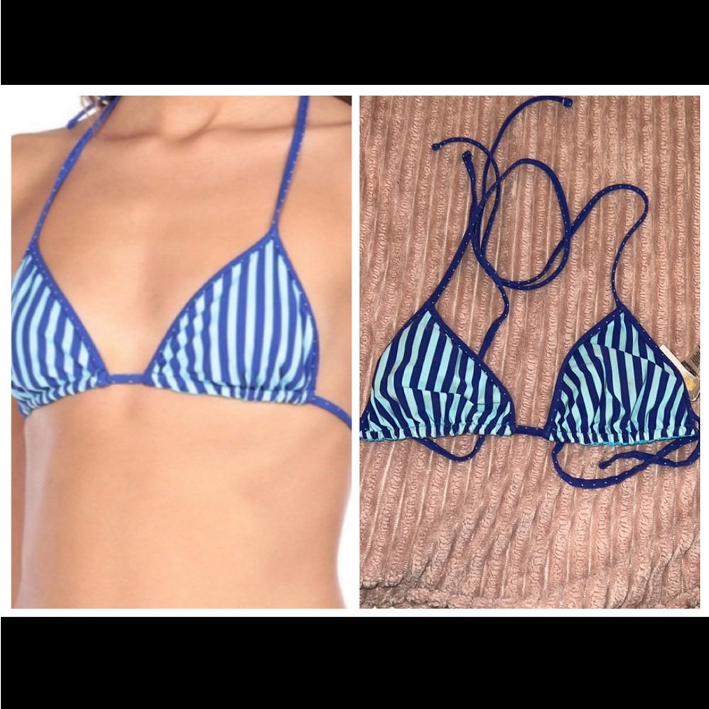 DIANE VON FURSTENBERG String Bikini Top BSKRD, size S in EUC.